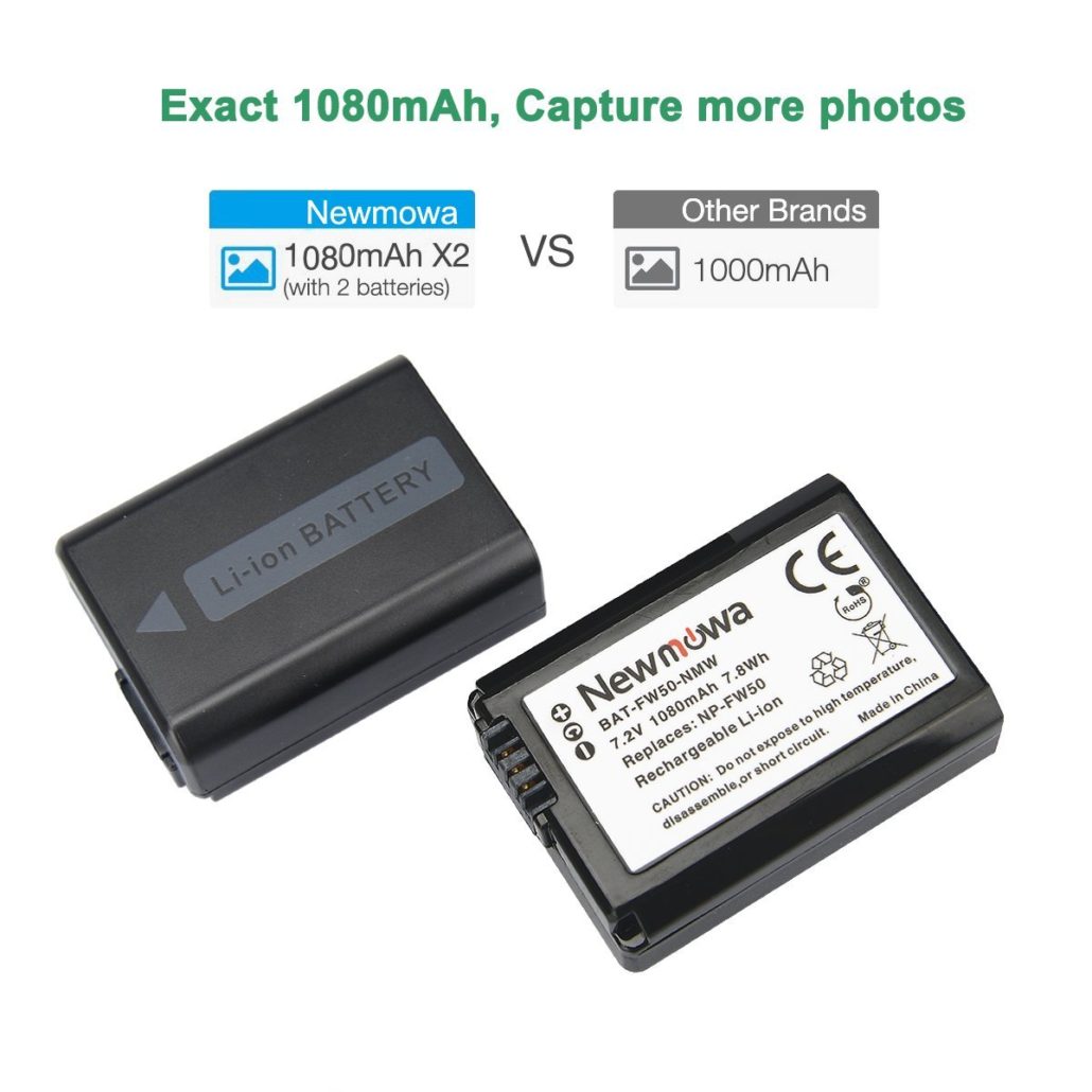 Boîte De Rangement Newmowa Pour 6 Batteries NP-FZ100 + Cartes SD - étui De Transport Compact